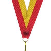 Wstążka 11 mm - żółto-czerwona